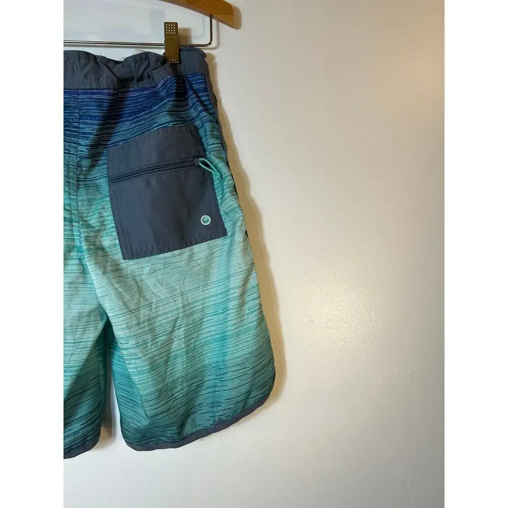 ART CLASS Boy’s Shark Adjustable Waist Swim Trunks / Size: 14